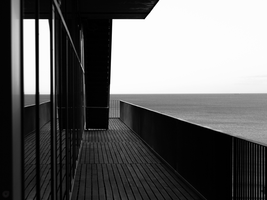 A Terrace Overseeing the Mediterranean Sea